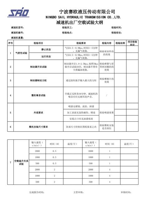 详细讨论减速器维修检验报告:技术保障下的工业稳定发展